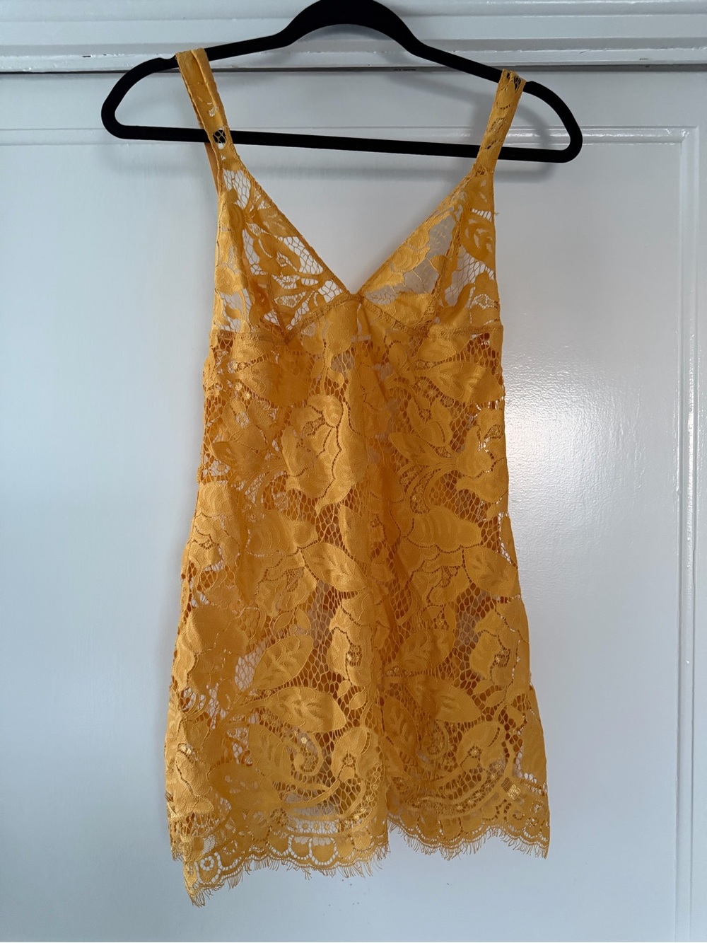 Yellow Lace Cover Up